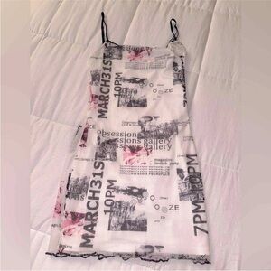 Princess Polly High Low Dress - Black and White